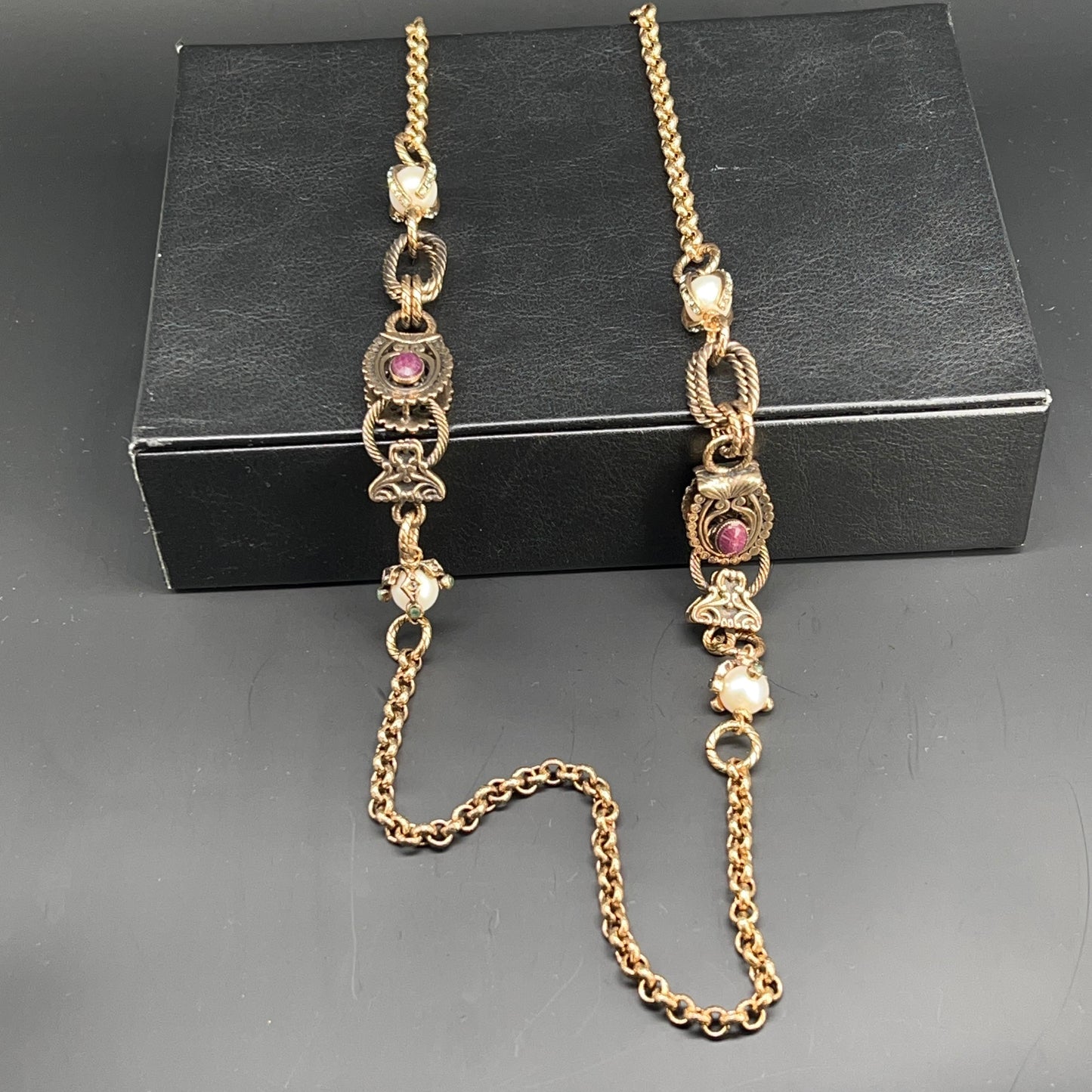 Collana Rubino e Perla