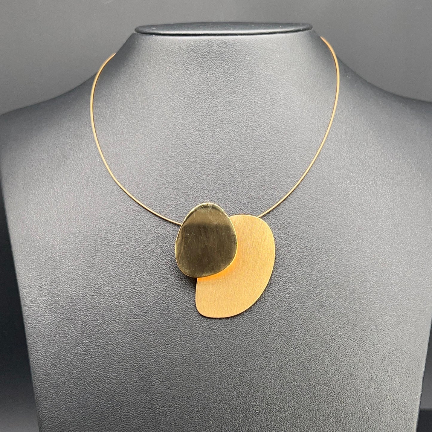 Collana in Ottone Lucido e Satinato