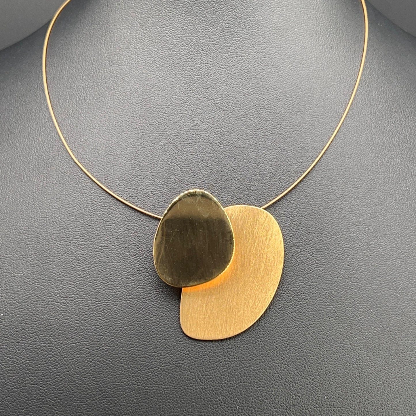 Collana in Ottone Lucido e Satinato