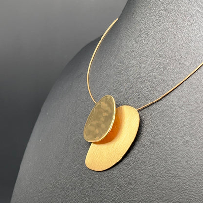 Collana in Ottone Lucido e Satinato