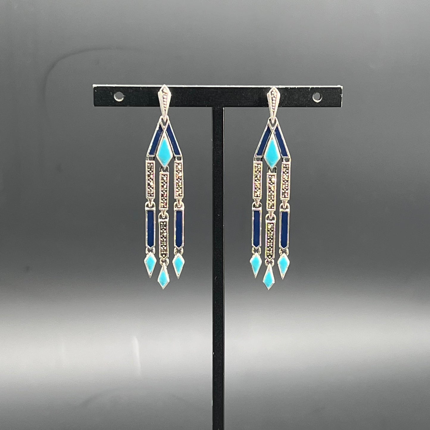 Orecchini Blu Déco (Codice: OR MD 001)