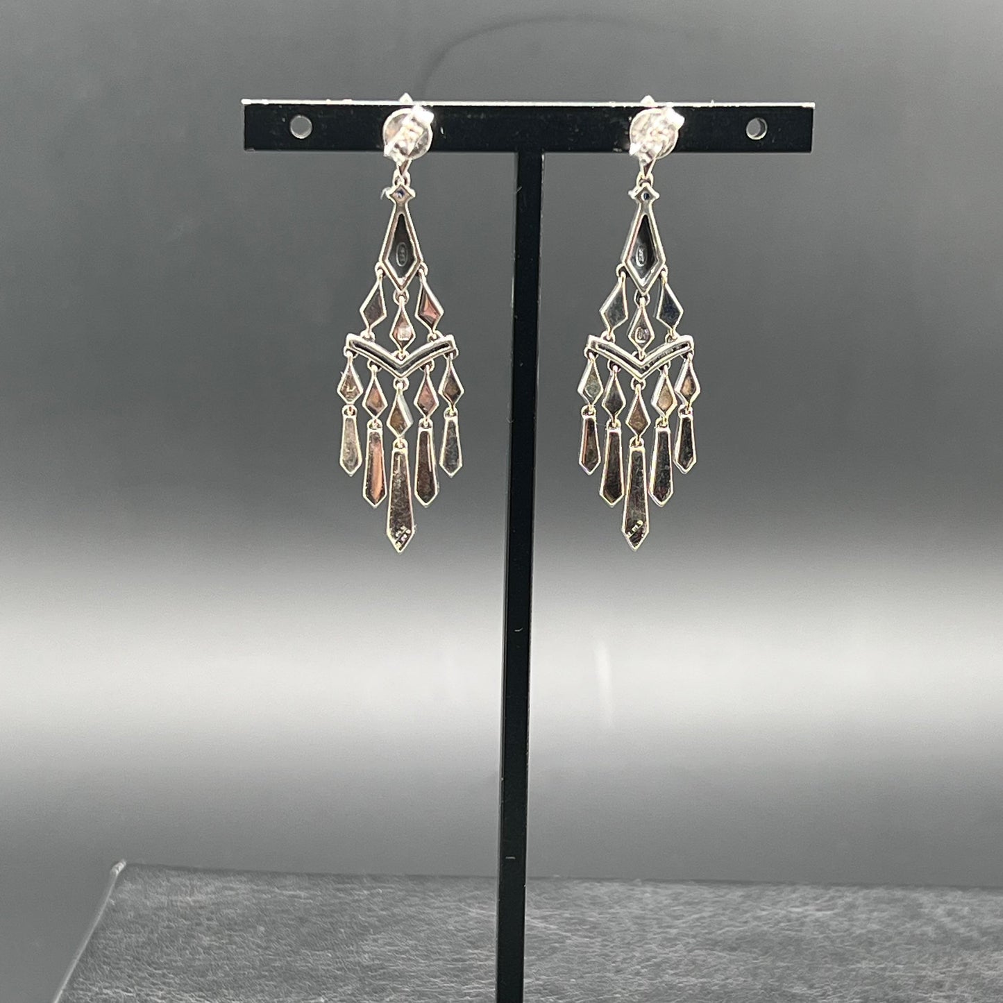Orecchini Chandelier Blu