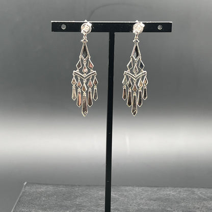 Orecchini Chandelier Blu
