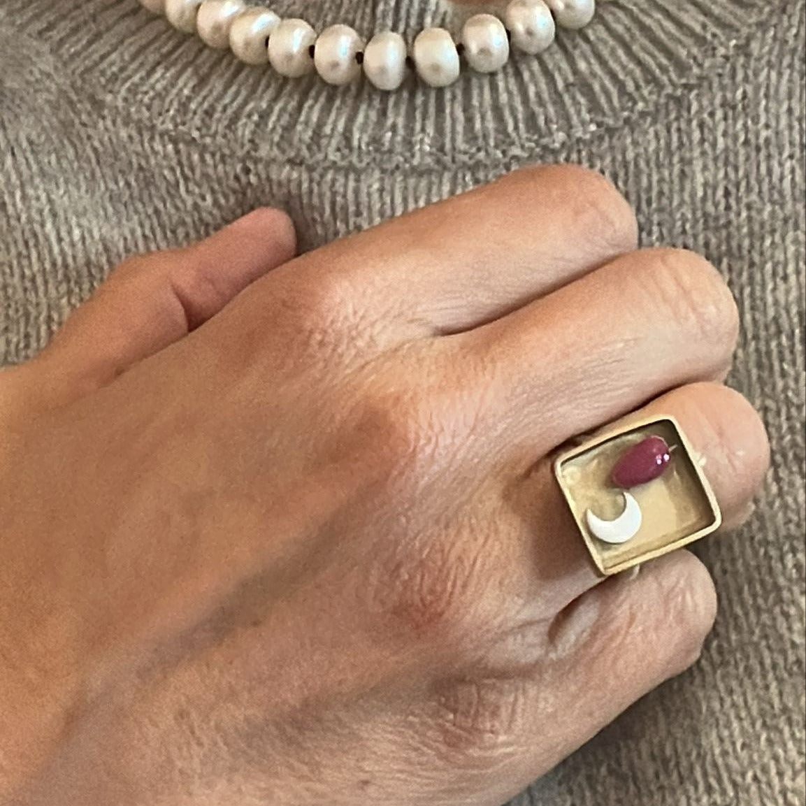 Anello Luna Fucsia
