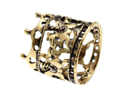 Anello Giostra d’Epoca - Gioiello Artigianale in Ottone Placcato Oro