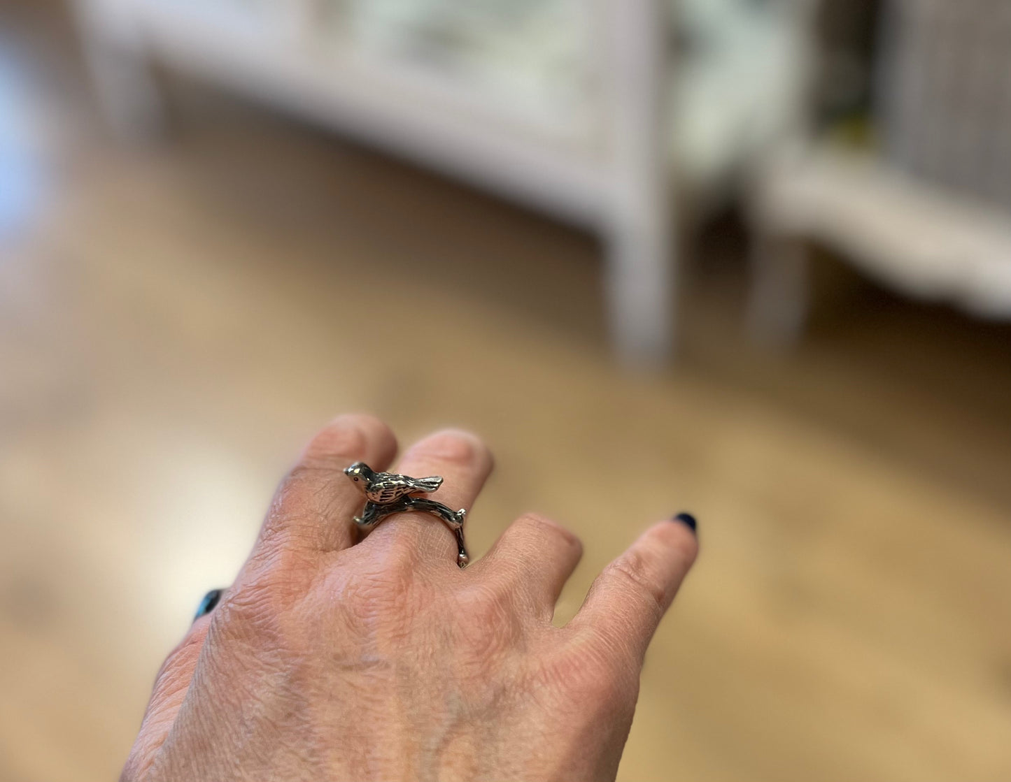 Anello Nature - Anello in Argento con Uccellino (Codice: AN N 01)