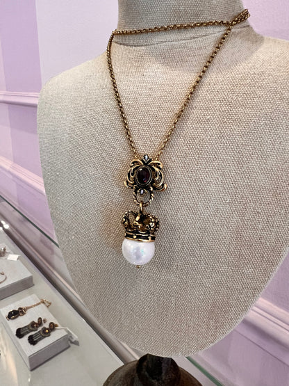 Collana Corona e Perla