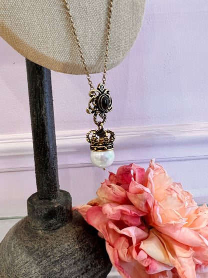 Collana Corona e Perla